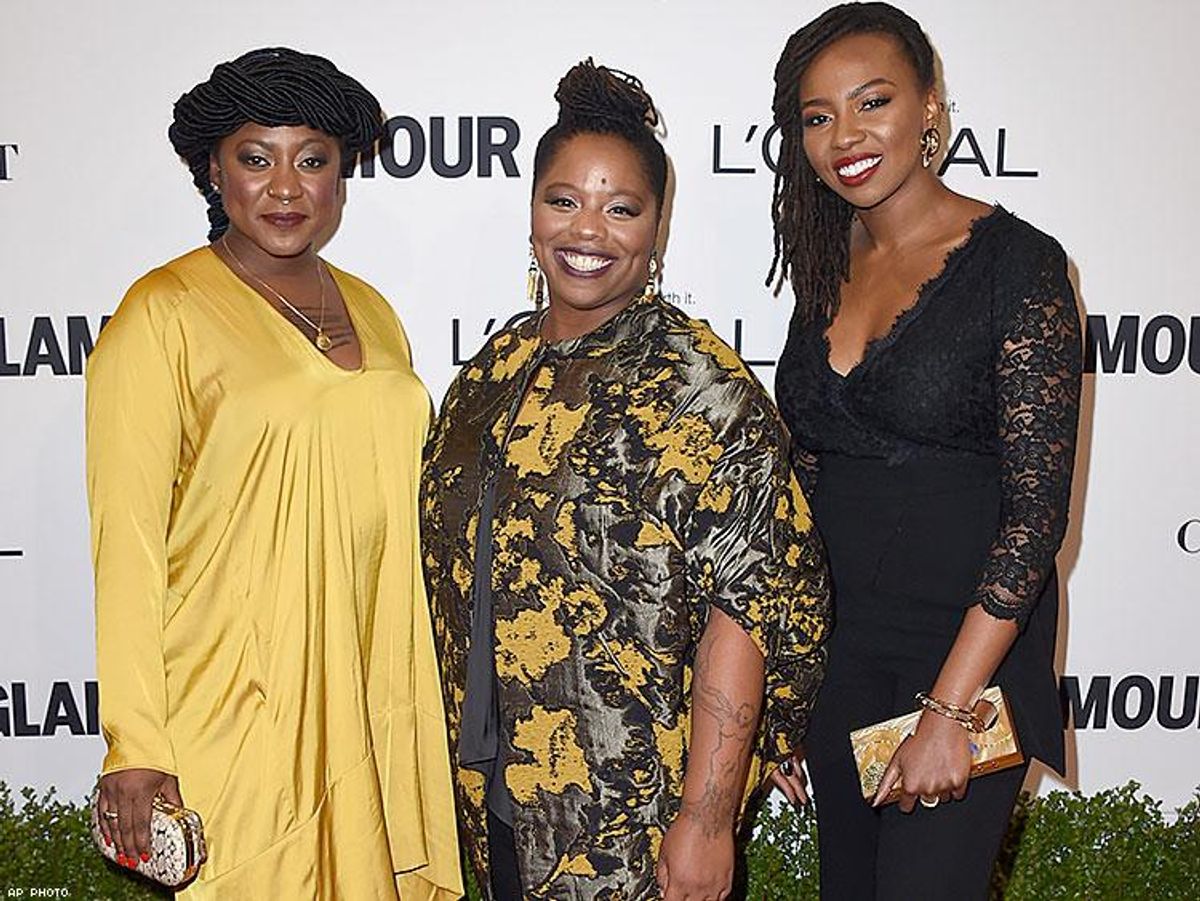 Alicia Garza, from left, Patrisse Cullors and Opal Tometi