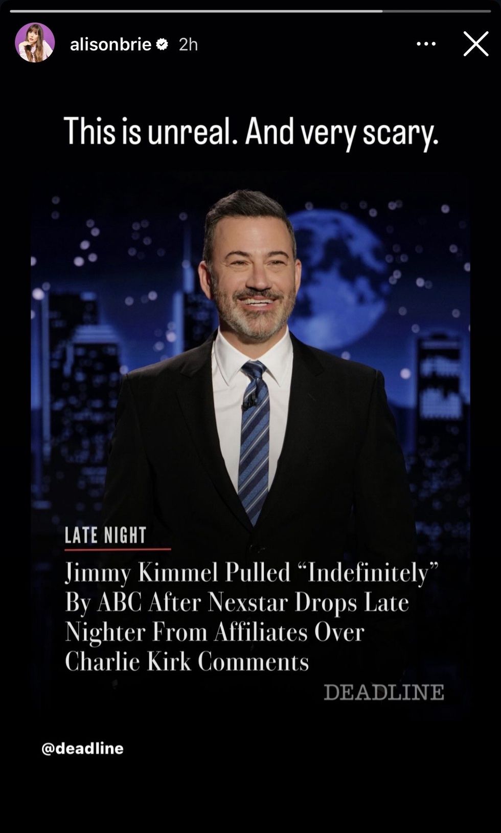 Alison Brie via Instagram Story\u200b