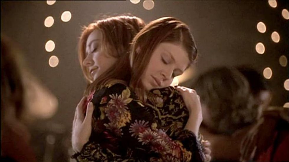Amber Benson and Alyson Hannigan in 'Buffy the Vampire Slayer'