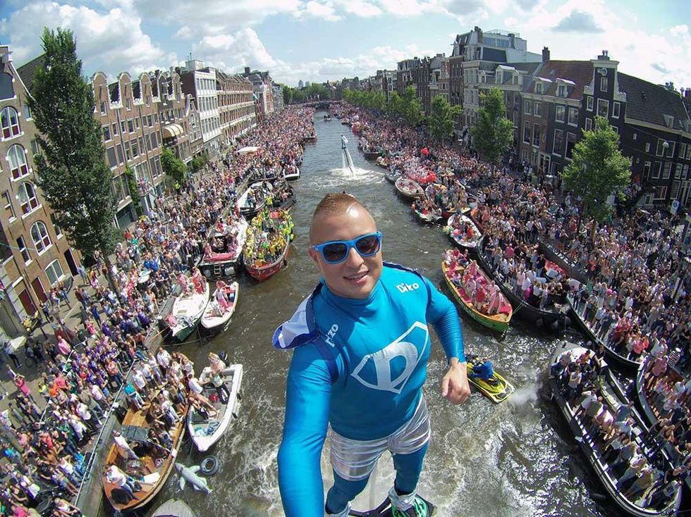 Amsterdam Canal Pride Floats Our Boat