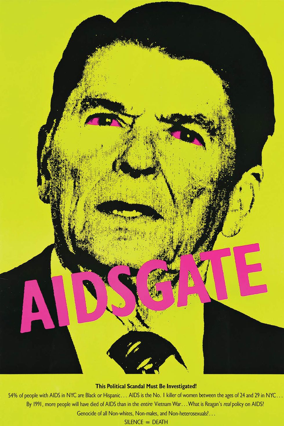 An ACT UP poster from 1987