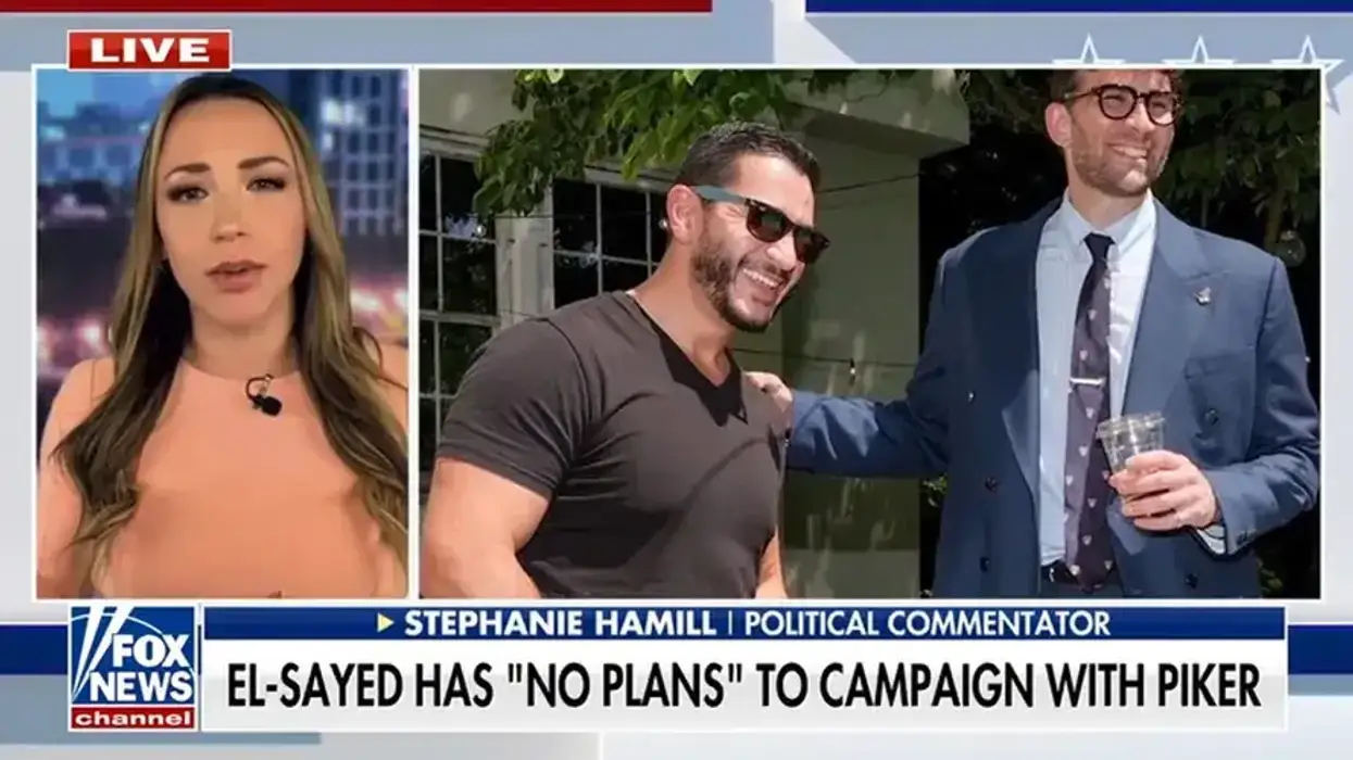 An anchor mentioning Abdul El-Sayed’s lack of plans to campaign with Hasan Piker