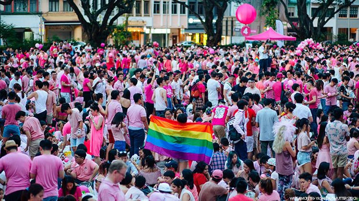 An LGBTQ+ event in Singapore