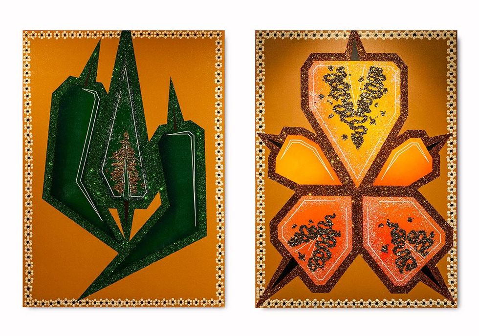 Angel Divina, Left: Chile Serrano, 2018 Right: Chile Habanero, 2018 \u00a9Angel Divina / Photograph: Courtesy of the artist