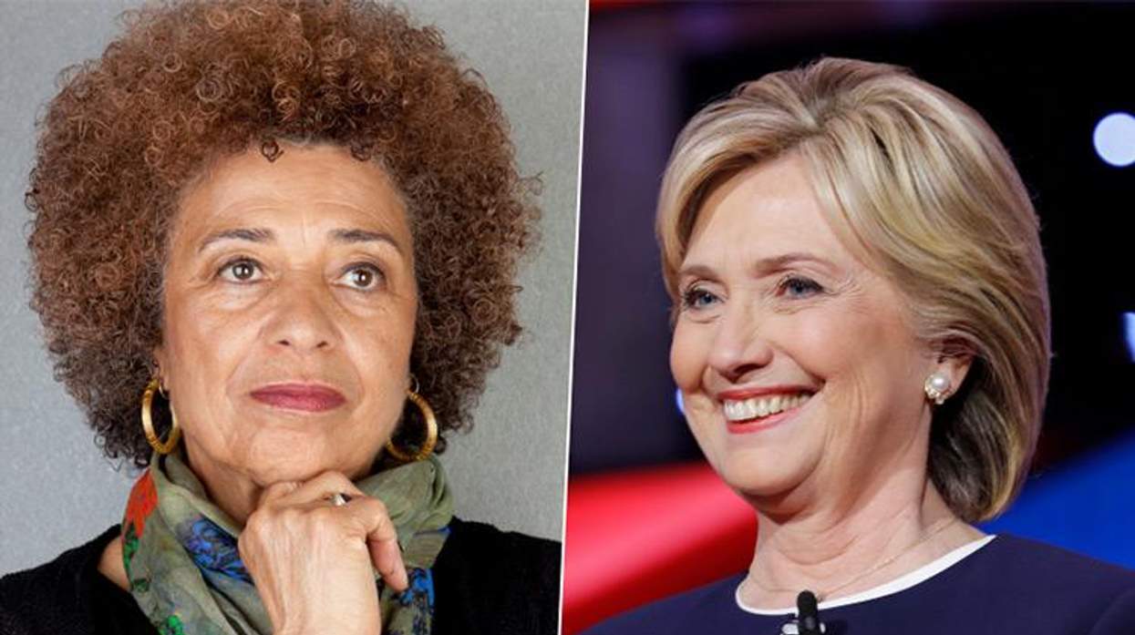 Angela Davis and Hillary Clinton