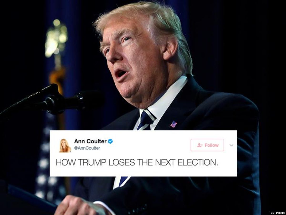 Ann Coulter Just Turned on and Threatened President Trump, and People Can't Believe It