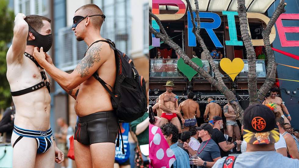annual gay leather festival Folsom Street Fair San Francisco 2013 Los Angeles Dancers perform outside a bar during the WEHO Pride Parade in West Hollywood 2024