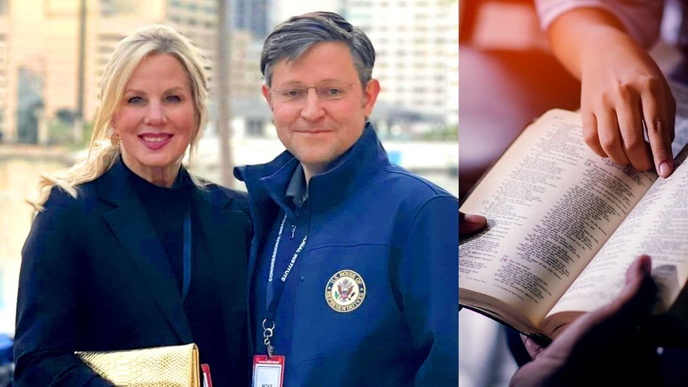 Anti LGBTQ Couple Newly Elected US House Speaker Mike Johnson Wife Christian Counselor Service Kelly Johnson Bible Study
