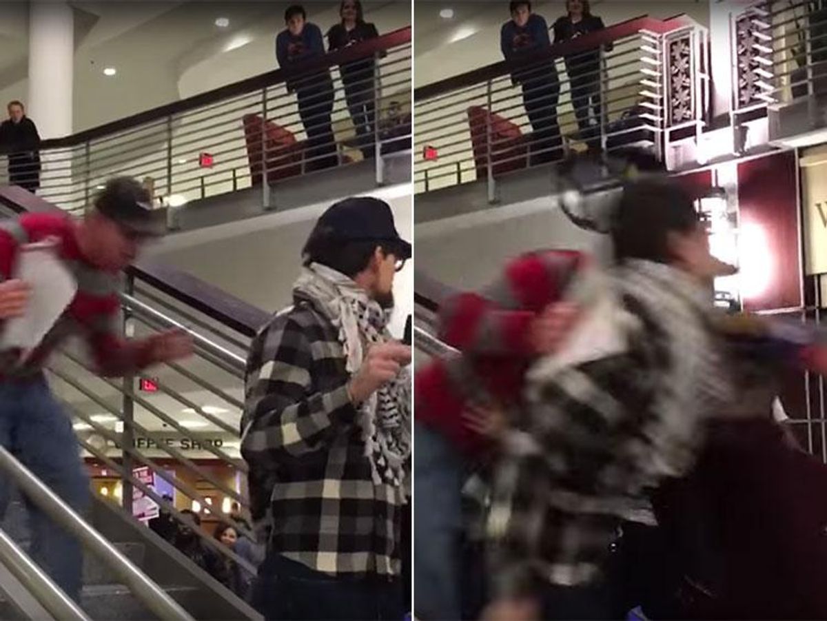 Anti-Trump Student Protester Violently Attacked at Campus Rally