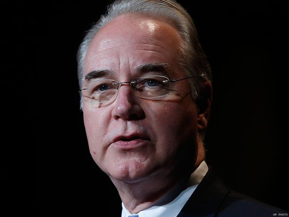 Appointment of Tom Price to Lead HHS Poses Major Threat to Millions of LGBTQ People