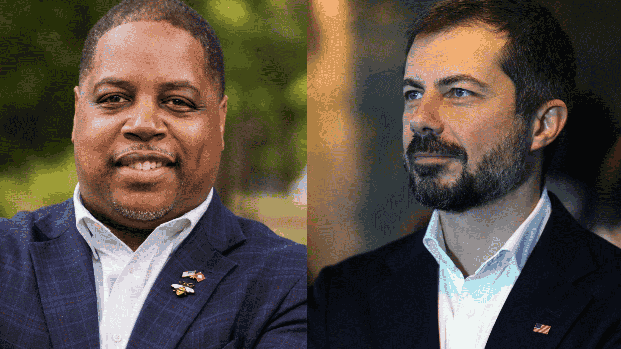 Arkansas Congressional candidate Chris Jones and Pete Buttgigieg