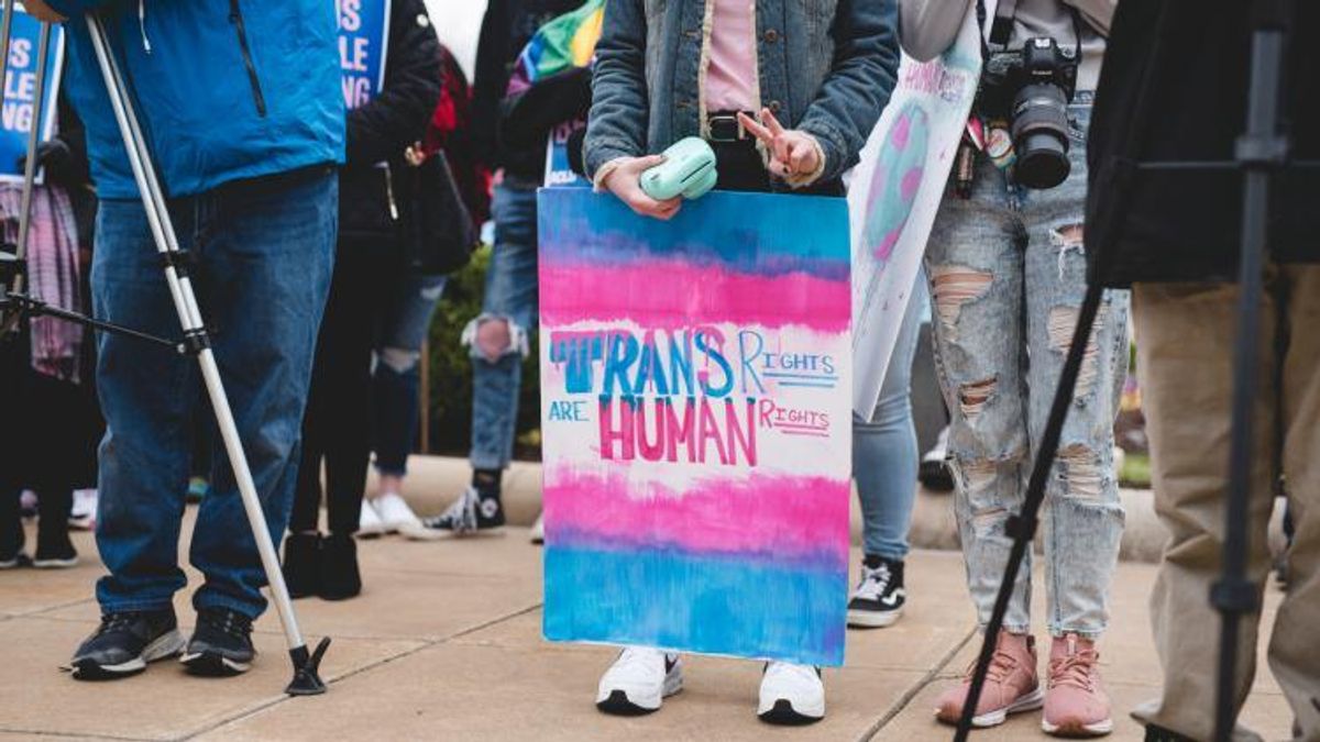 Arkansas trans rights rally