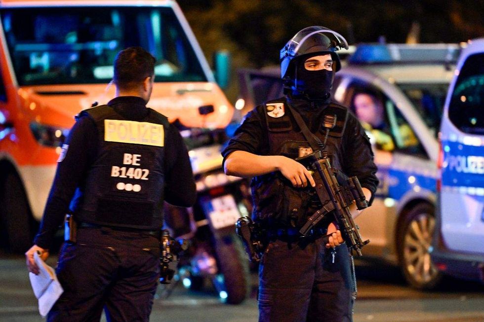 armed police officers after berlin terror attack