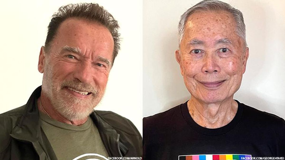  Arnold Schwarzenegger and George Takei