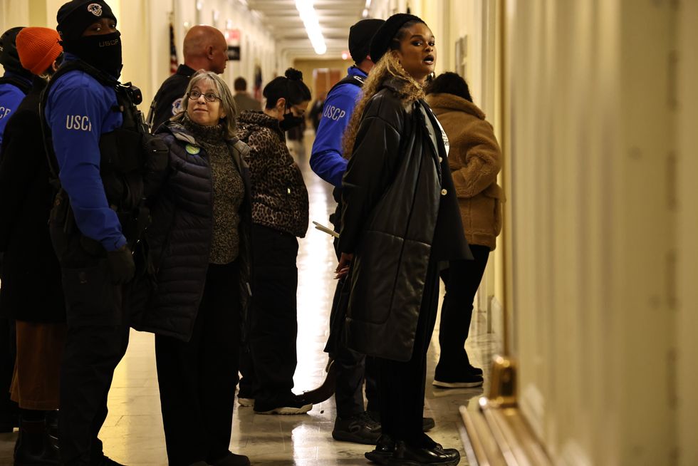 Arrests during Capitol bathroom sit-in