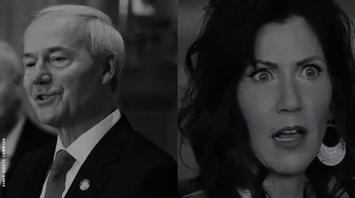 Asa Hutchinson and Kristi Noem