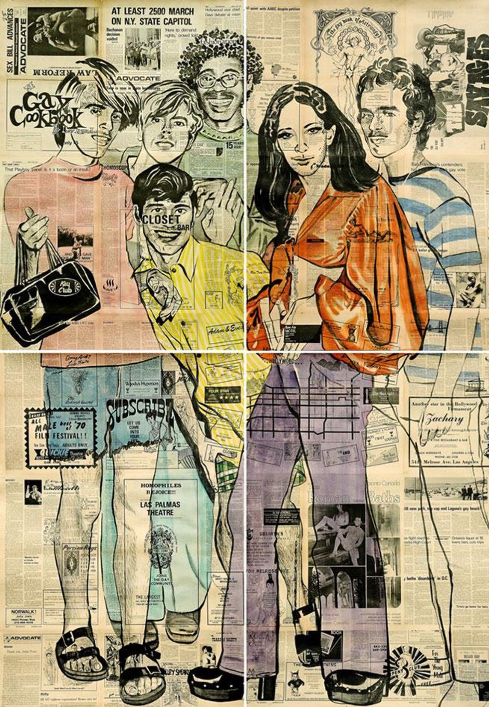 At the far right is artist Thomas Lanigan-Schmidt as a young kid.