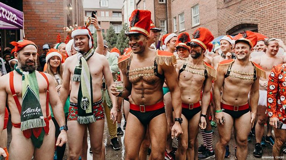 Atlanta Santa Speedo Run Benefiting Bert's Big Adventure
