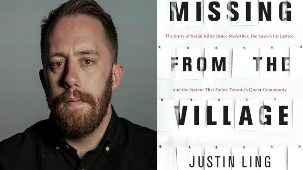 Author Justin Ling and his book 'Murder in the Village'