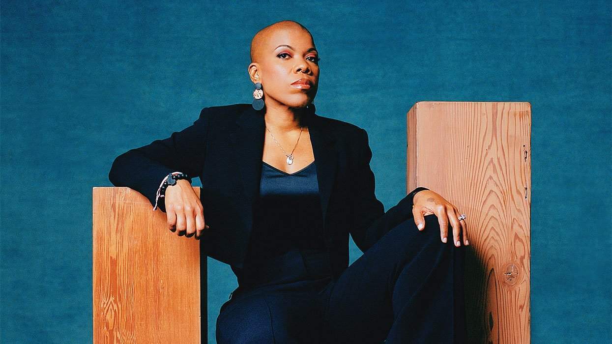 aymes Black, CEO of The Trevor Project, poses for a portrait.