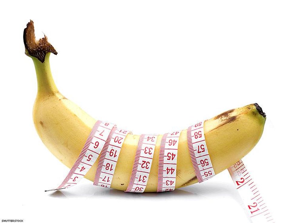 banana with measuring tape