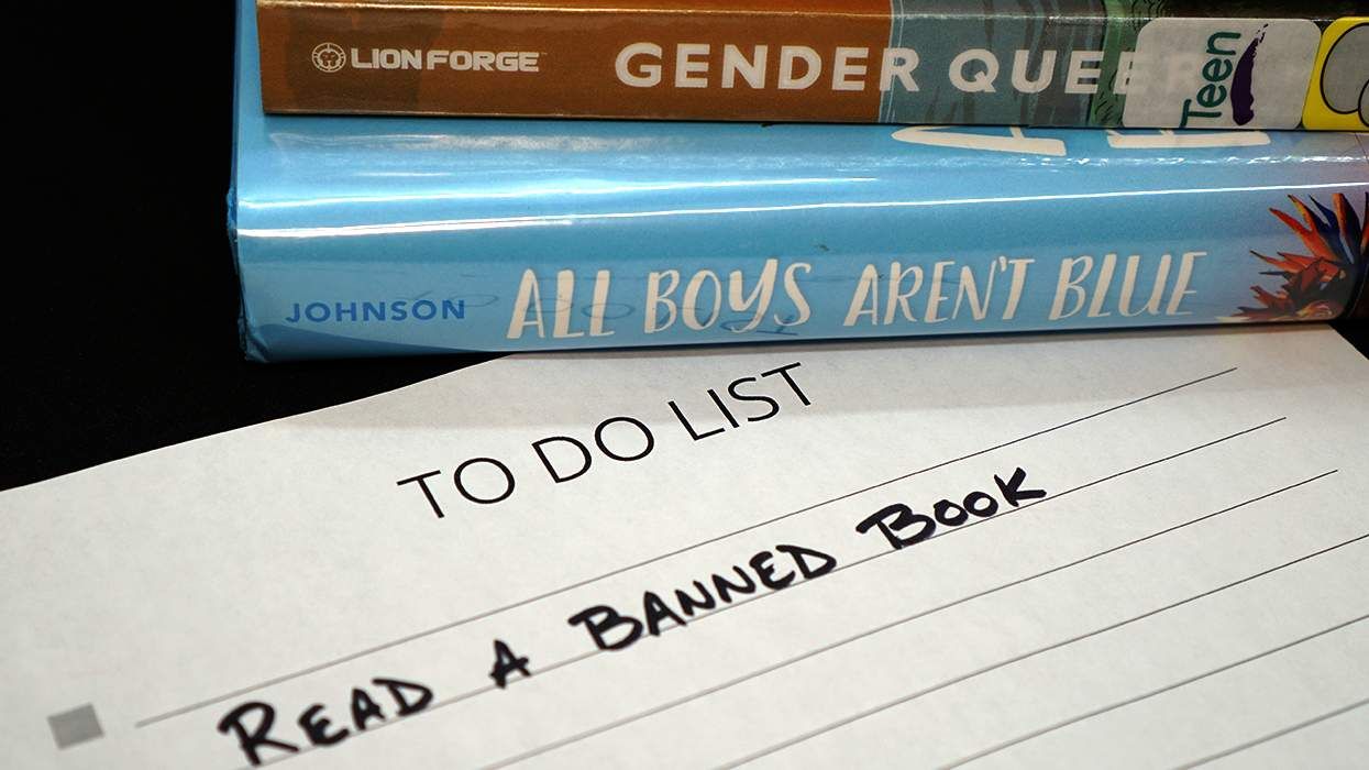 banned library books including gender queer and all boys arent blue