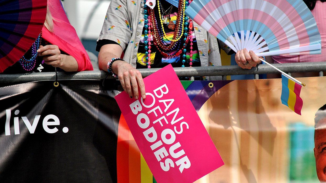 Bans off our bodies protect abortion sign LGBTQ pride parade celebration States with chance to protect abortion during election year