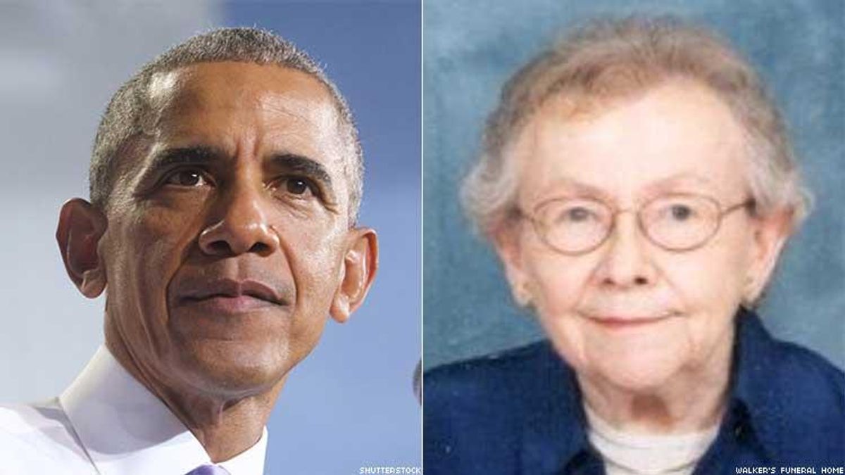 Barack Obama and Margaret Arlene Payne