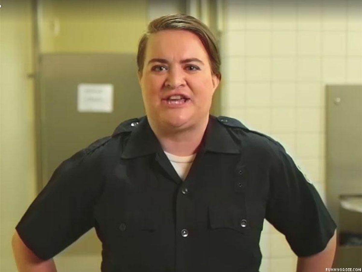 Bathroom Police Officer Tracy Cox