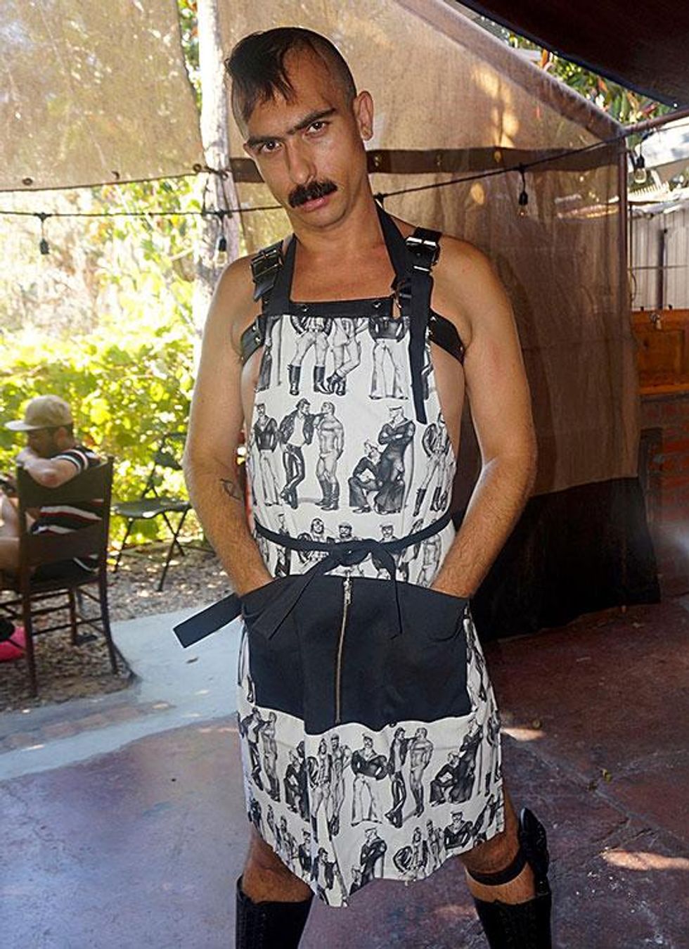 Be prepared, wear a Tom of Finland apron.
