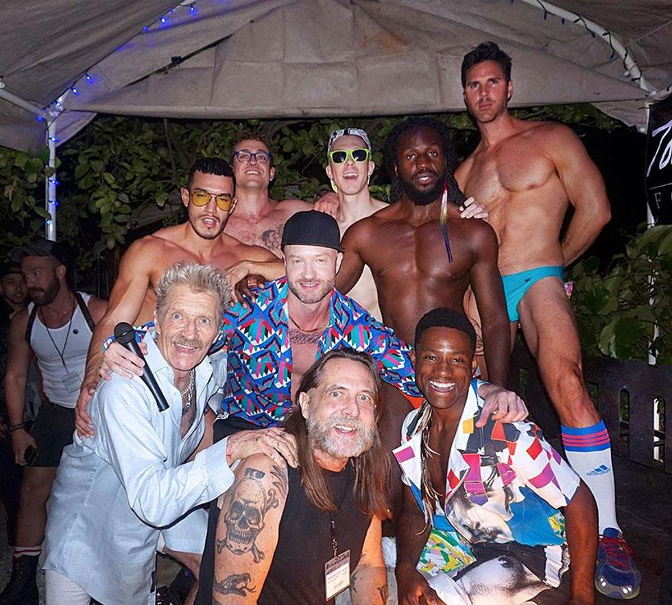 Beaux Arts Ball with Foundation head Durk Dehner, lower left.