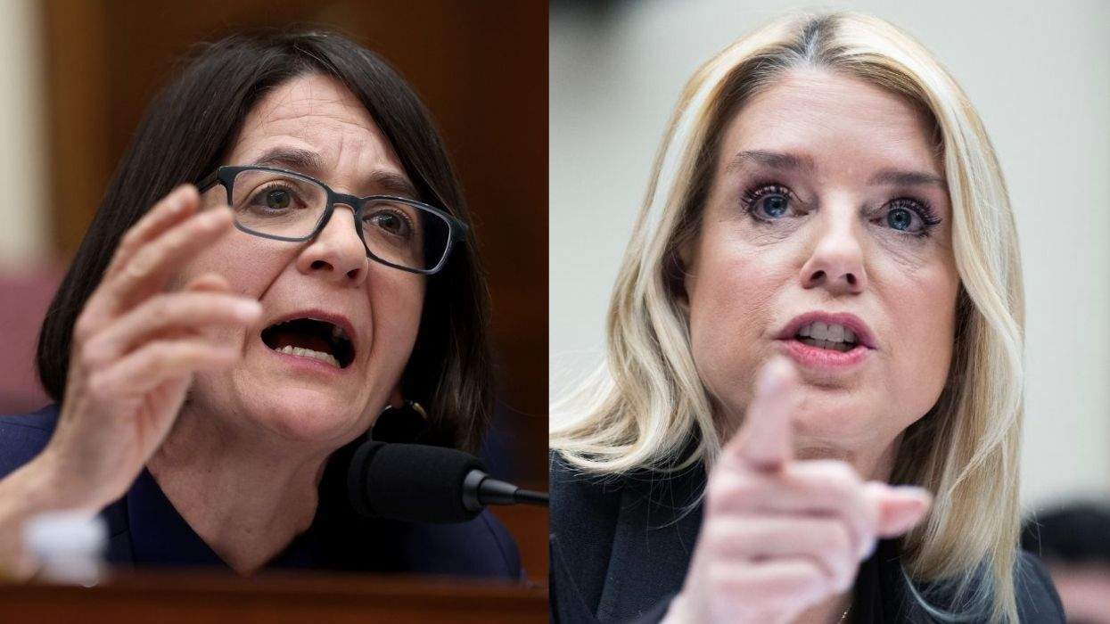 Becca Balint and Pam Bondi