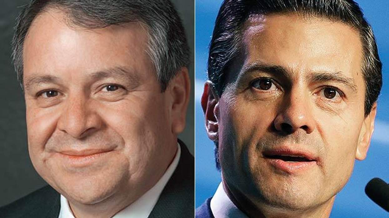 Benjamin de Hoyos and President Enrique Peña Nieto