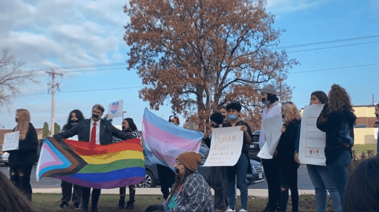 Berlin High School students protest