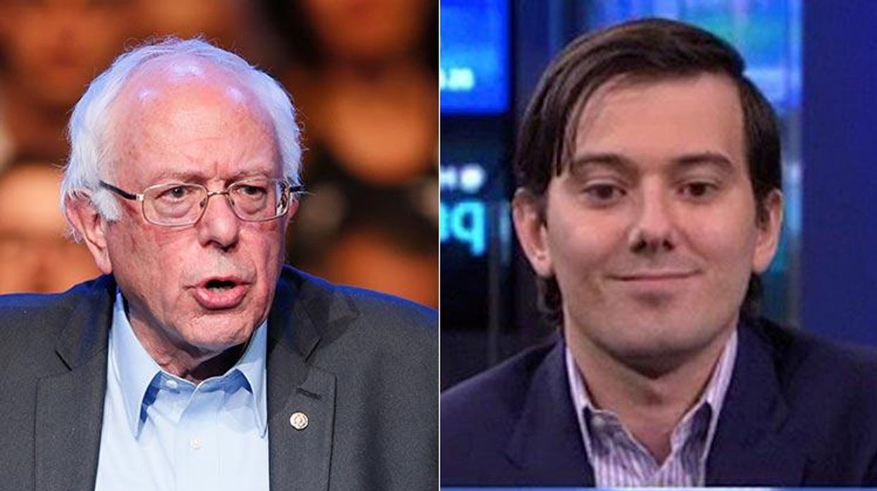 Bernie Sanders and Martin Shkreli