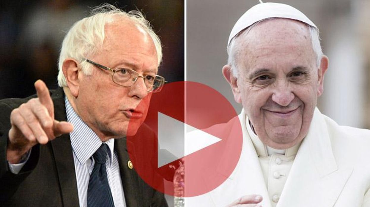 bernie-sanders-and-pope-francis