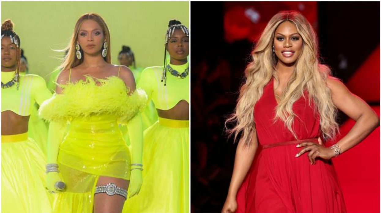 Beyonce and Laverne Cox