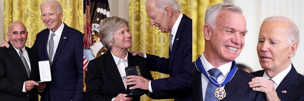 Biden awards medals to Evan Wolfson, Mary Bonauto, and Tim Gill