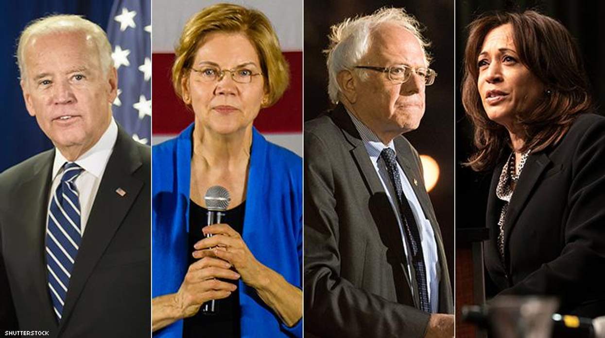 Biden Warren Sanders Harris