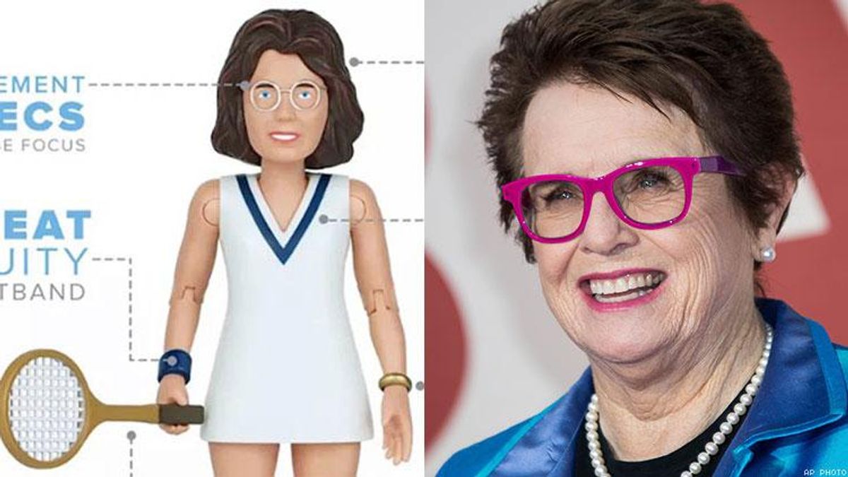 Billie Jean King and Action Figure 