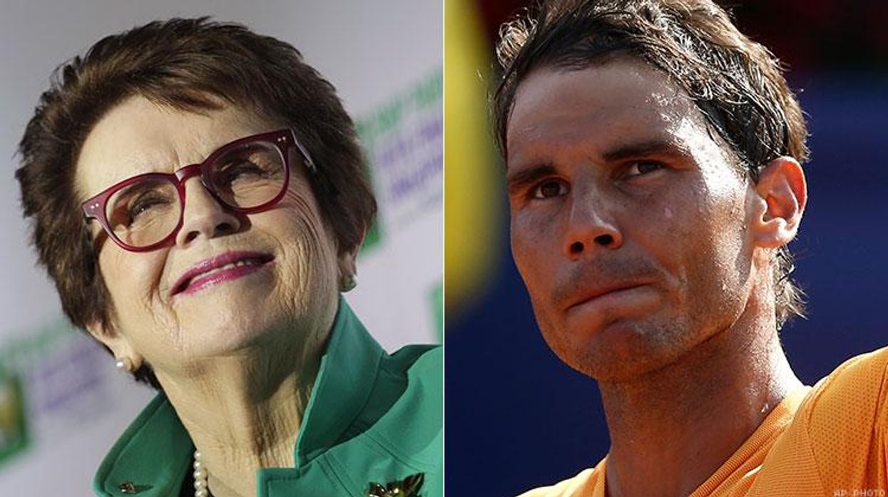 Billie Jean King and Rafael Nadal