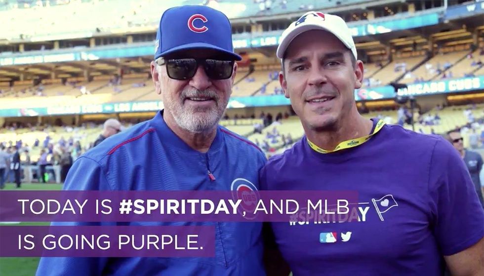 Billy Bean with Major League Baseball