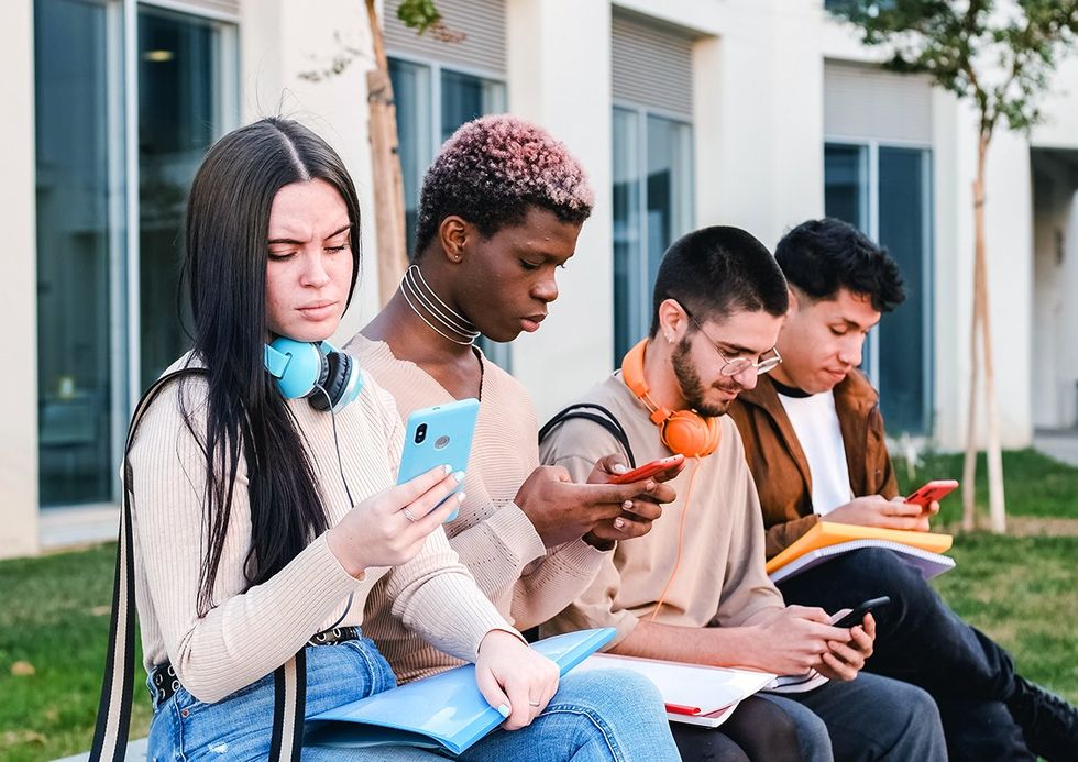 black queer youth safe spaces LGBTQ friend group reading report cell phones