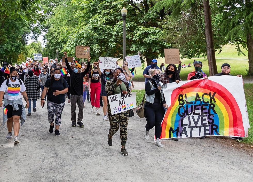 black queer youth safe spaces LGBTQ march