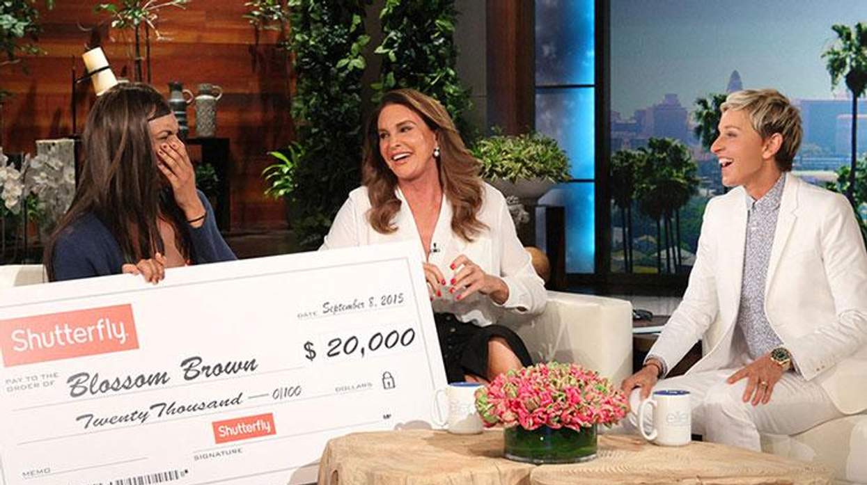 Blossom Brown, Cait Jenner and Ellen DeGeneres