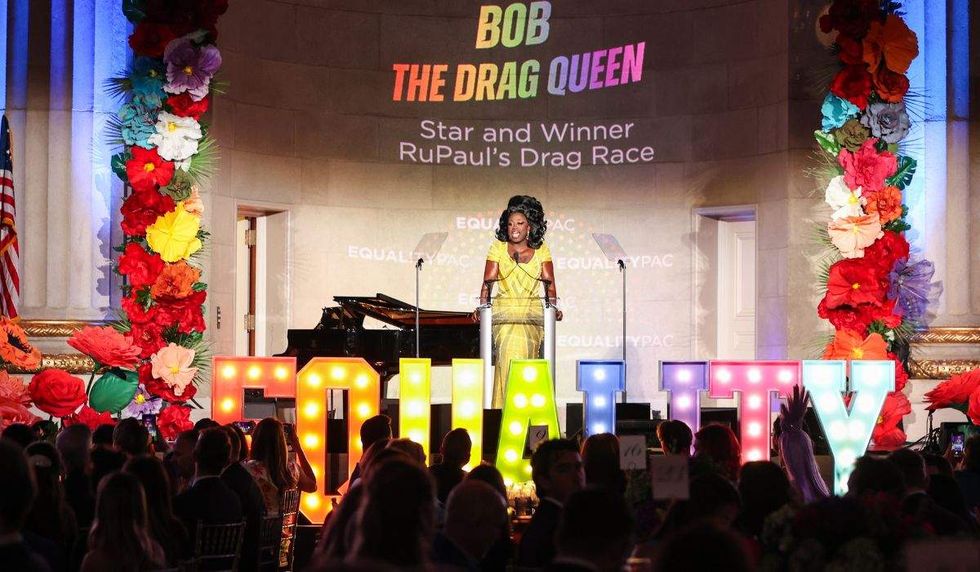 bob the drag queen onstage
