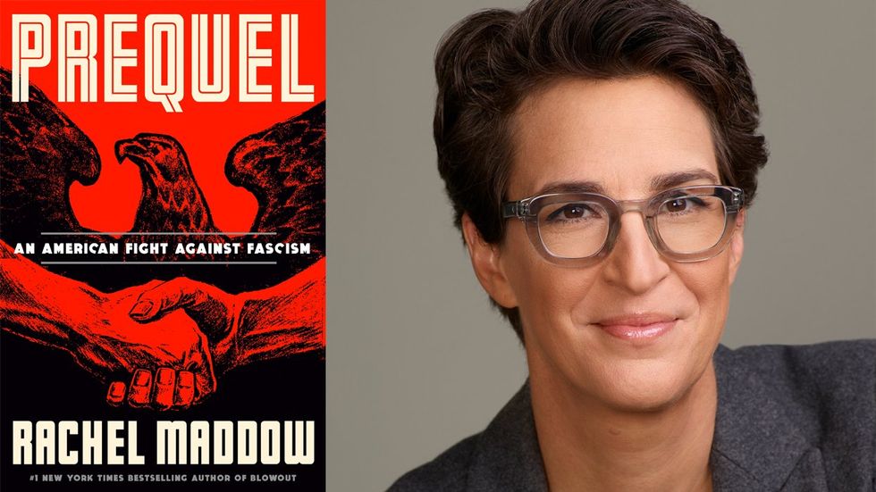 Book Cover of Prequel and Rachel Maddow 