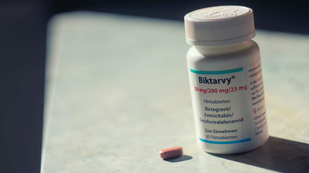 bottle of HIV suppressing drug Biktarvy