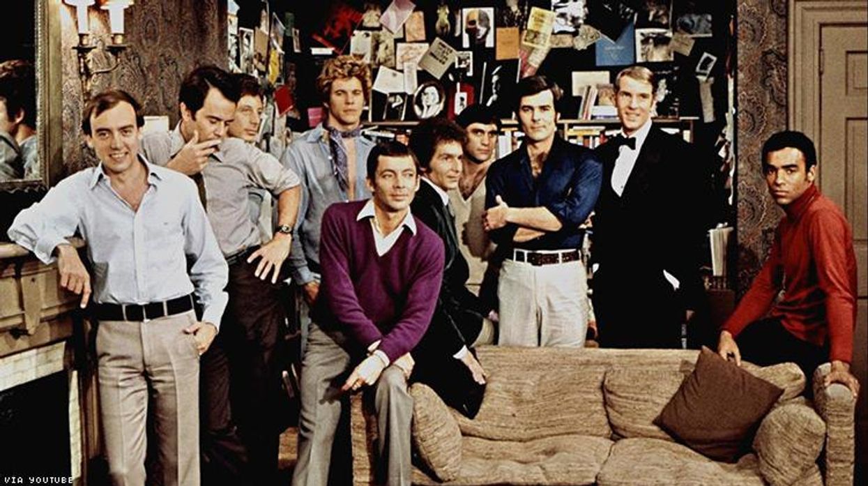 Boys in the Band Film cast with Mart Crowley