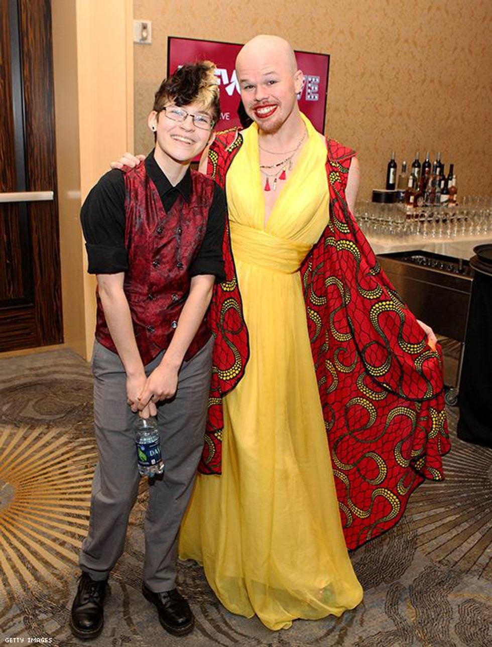 Brendan Scholl (L) and Sam Brinton